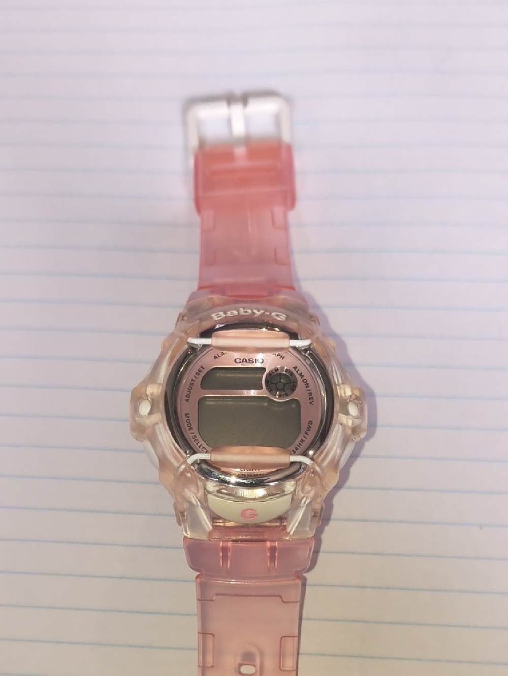 Casio Baby-G Pink Translucent Digital Watch BG-169R 200M Water Resistant